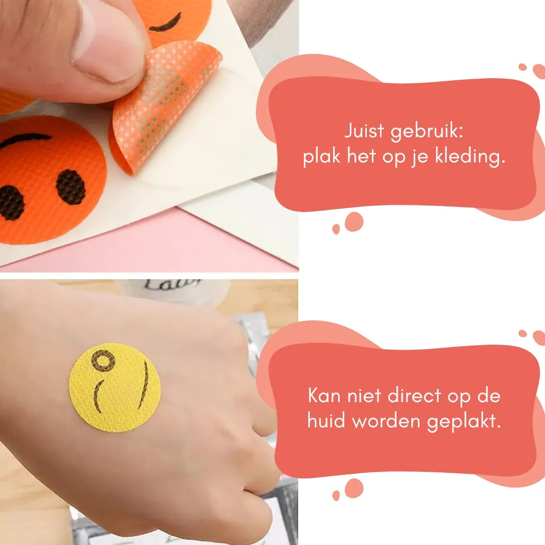 NoSquito® | Verdrijf muggen en insecten met slechts één smiley-patch!